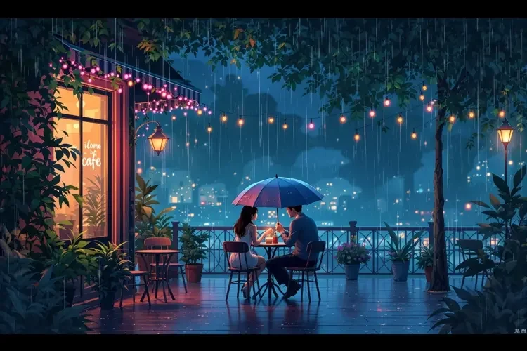 雨夜咖啡馆 封面海报